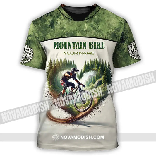 Unisex Shirt - Custom Text Shirt Mountain Bike Shirt T-Shirt / S T-shirt