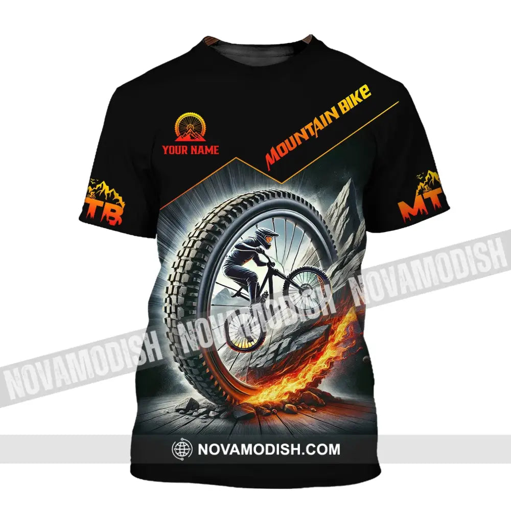 Unisex Shirt - Custom Text Mountain Bike T-Shirt / S T-Shirt