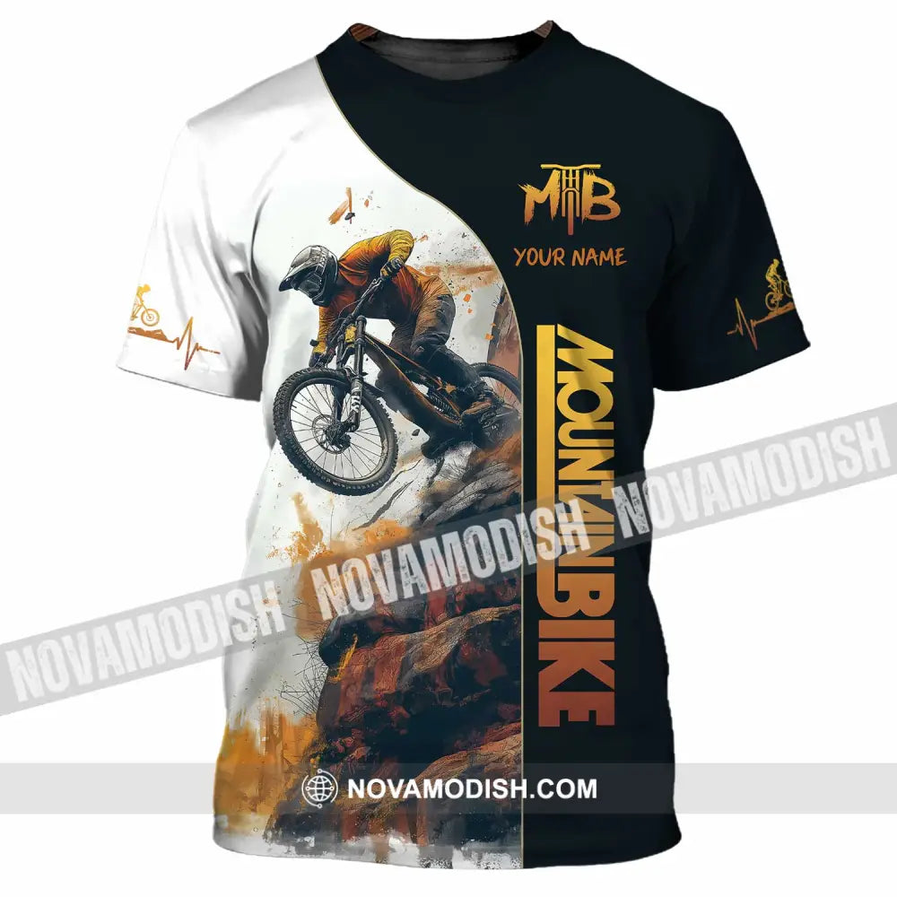 Unisex Shirt - Custom Text Mountain Bike T-Shirt / S T-Shirt