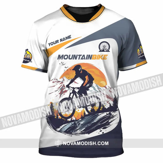 Unisex Shirt - Custom Text Shirt Mountain Bike Shirt T-Shirt / S T-shirt