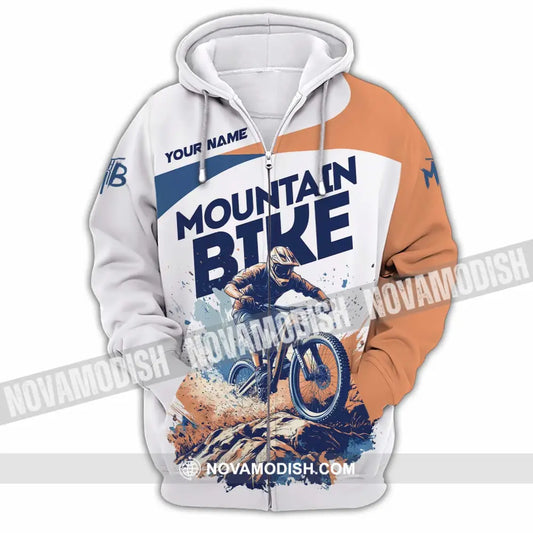 Unisex Shirt - Custom Text Shirt Mountain Shirt Zipper Hoodie / S T-shirt