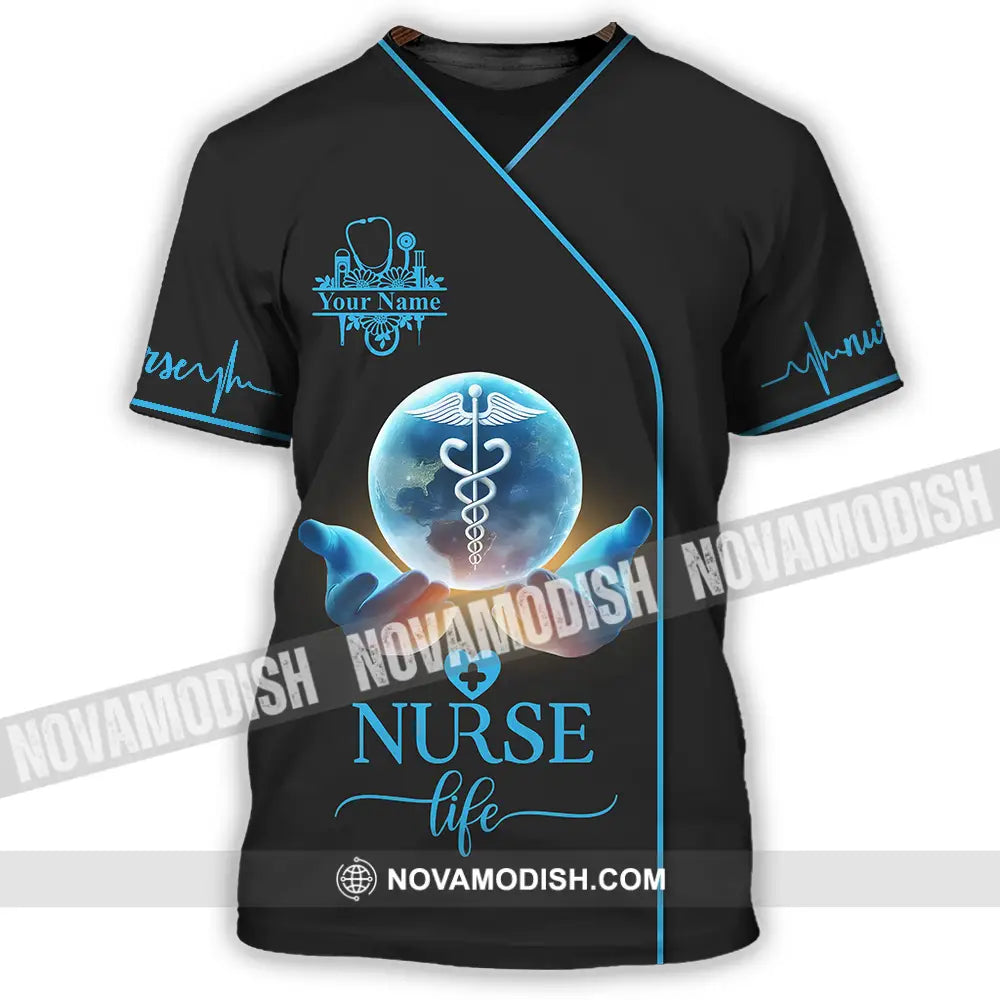 Unisex Shirt - Custom Text Nursing Shirt Nurse Life T-Shirt / S T-shirt