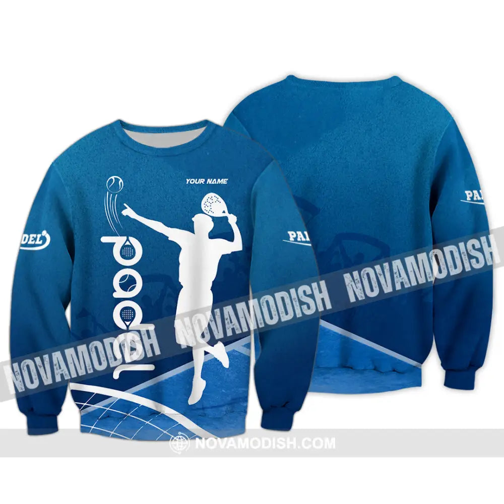 Unisex Shirt - Custom Text Shirt Padel Shirt Long Sleeve / S T-shirt
