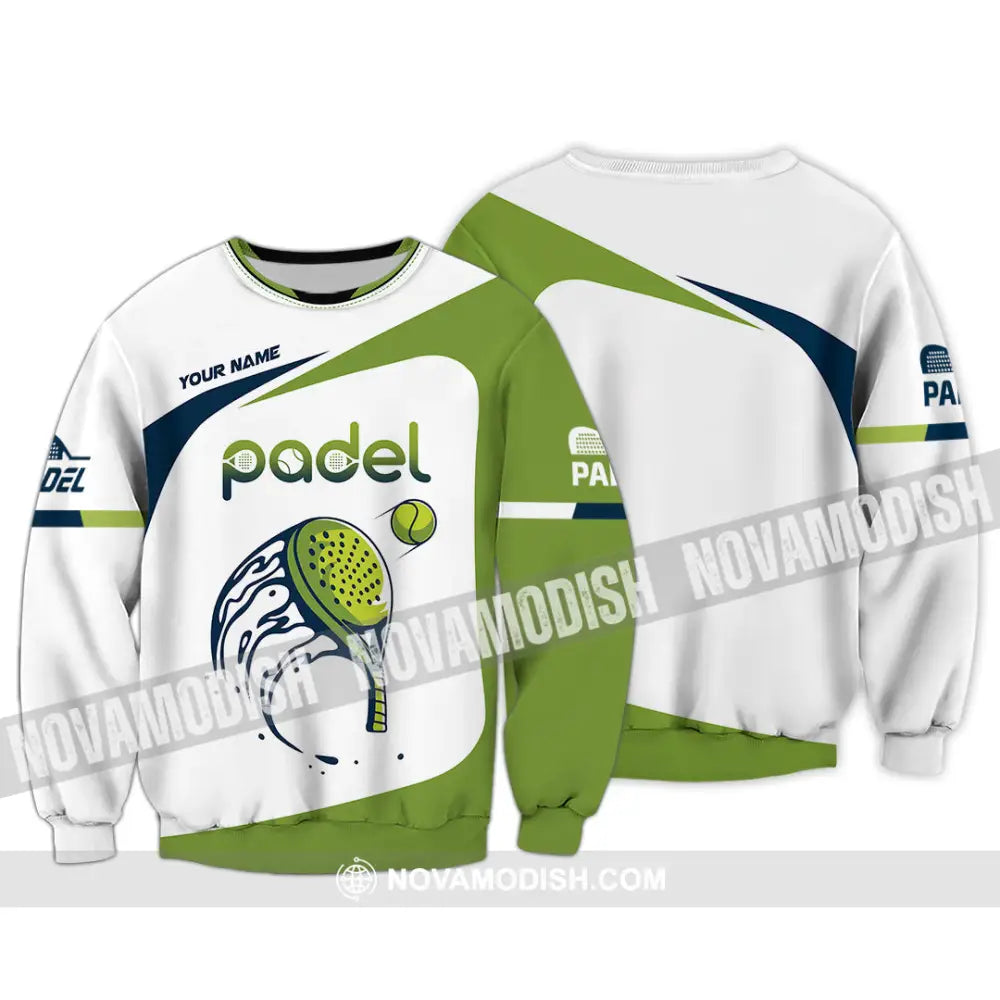 Unisex Shirt - Custom Text Shirt Padel Shirt Long Sleeve / S T-shirt