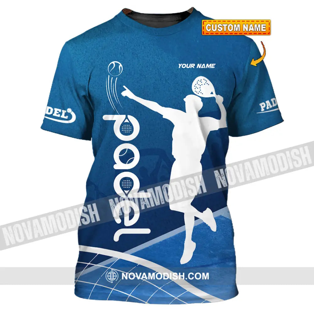 Unisex Shirt - Custom Text Shirt Padel Shirt T-shirt