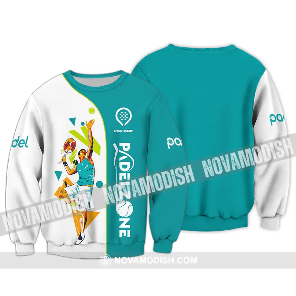 Unisex Shirt - Custom Text Shirt Padel Zone Shirt Long Sleeve / S T-shirt