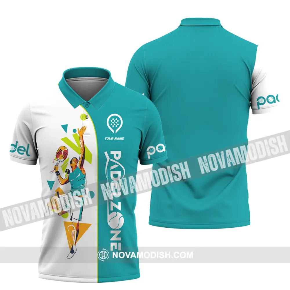 Unisex Shirt - Custom Text Shirt Padel Zone Shirt Polo Shirt / S T-shirt