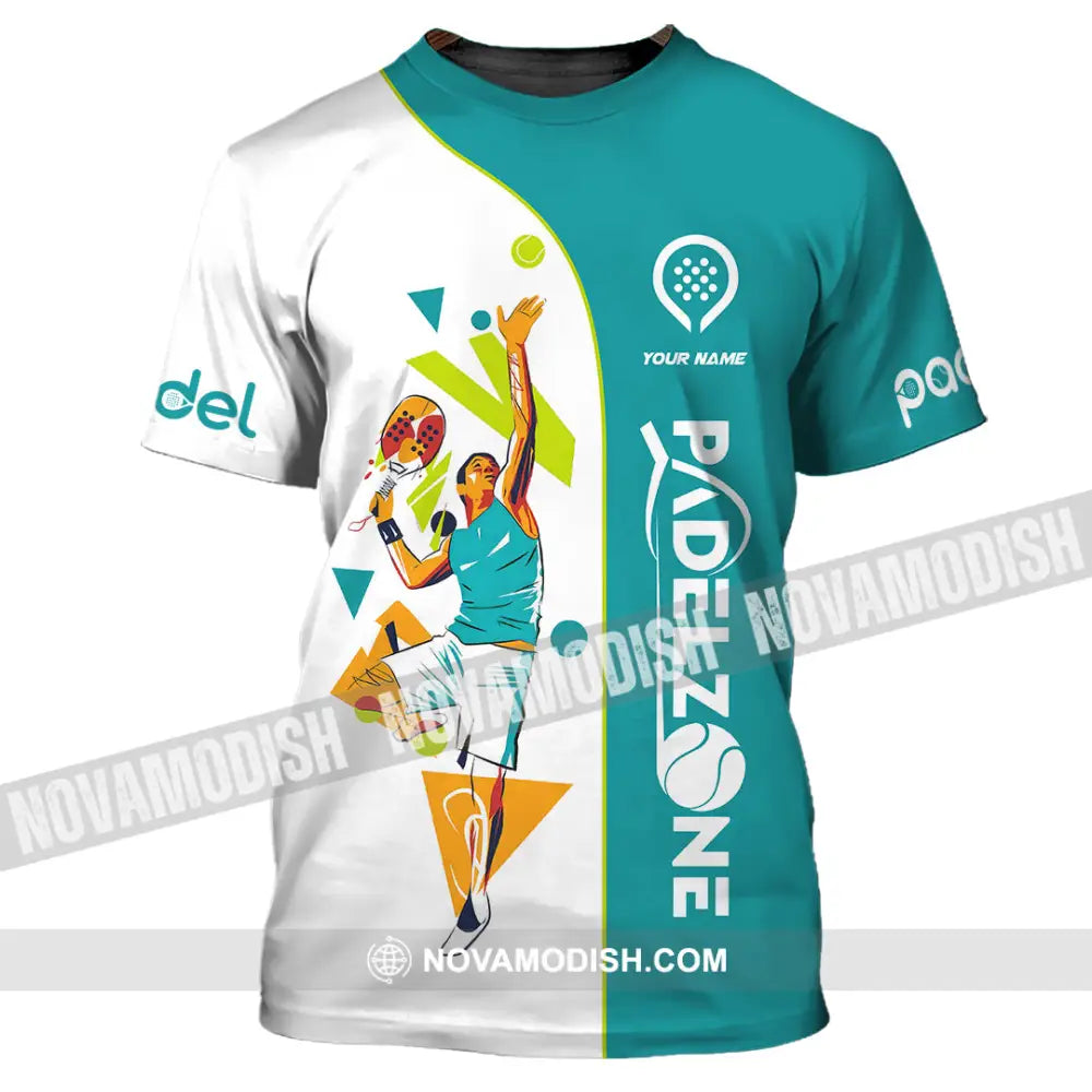 Unisex Shirt - Custom Text Shirt Padel Zone Shirt T-Shirt / S T-shirt
