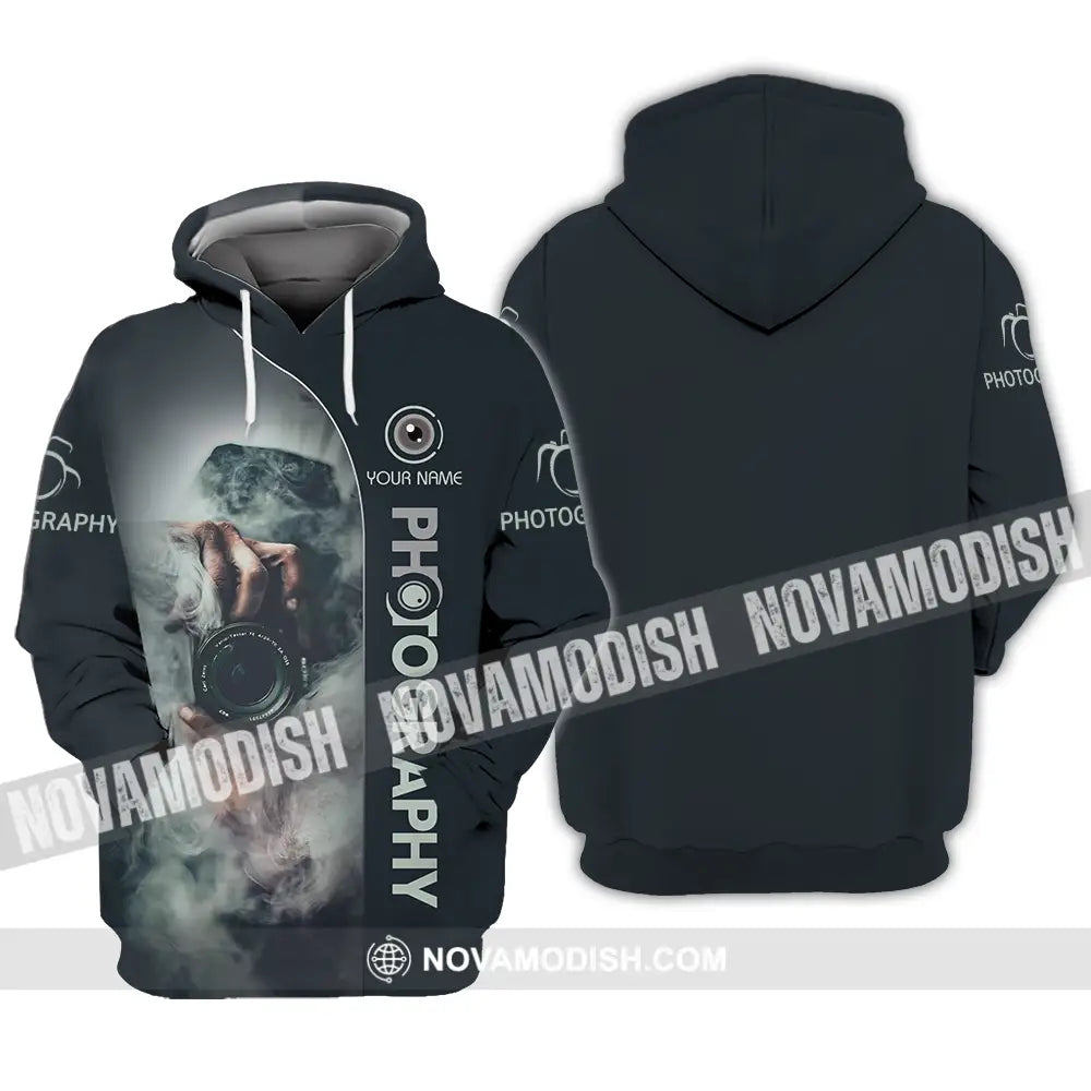 Unisex Shirt - Custom Text Shirt Photography Hoodie / S T-shirt