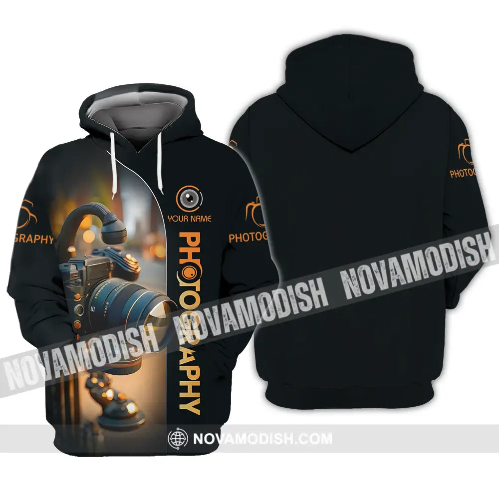 Unisex Shirt - Custom Text Shirt Photography Hoodie / S T-shirt