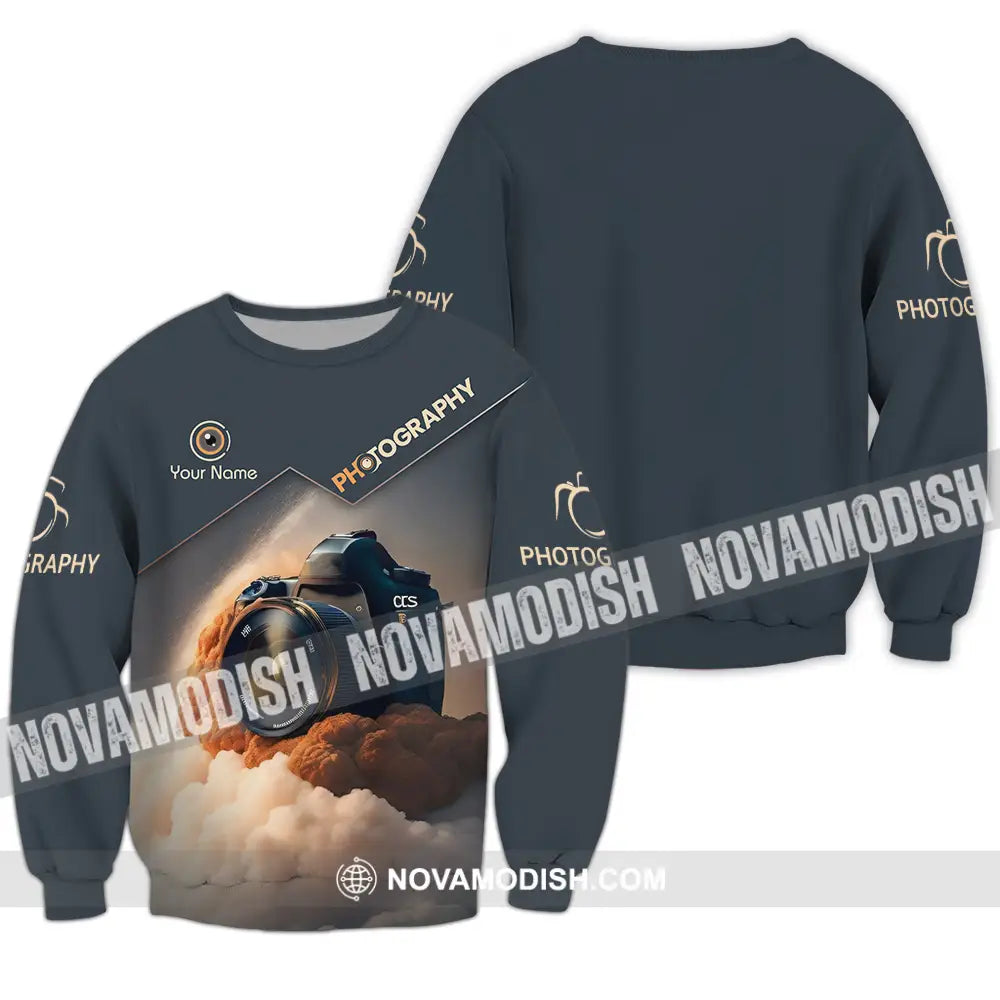 Unisex Shirt - Custom Text Shirt Photography Long Sleeve / S T-shirt