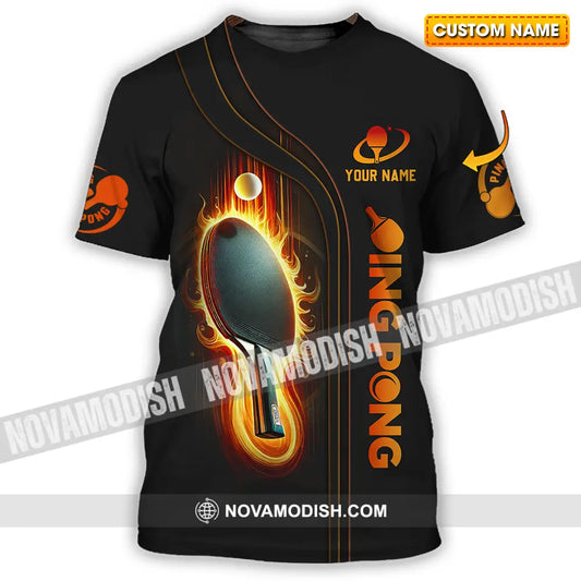 Unisex Shirt - Custom Text Shirt Ping Pong Shirt T-shirt