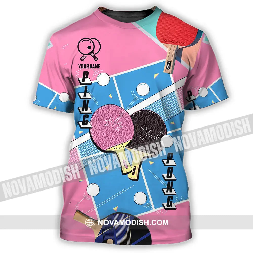 Unisex Shirt - Custom Text Shirt Ping Pong Shirt T-Shirt / S T-shirt