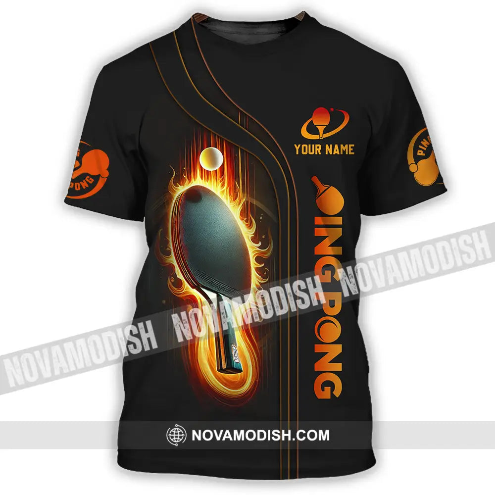 Unisex Shirt - Custom Text Shirt Ping Pong Shirt T-Shirt / S T-shirt
