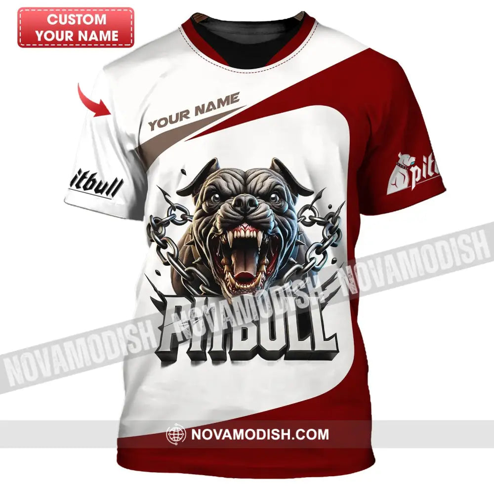 Unisex Shirt - Custom Text Pitbull T-Shirt