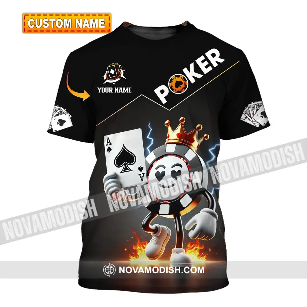 Unisex Shirt - Custom Text Poker T-Shirt