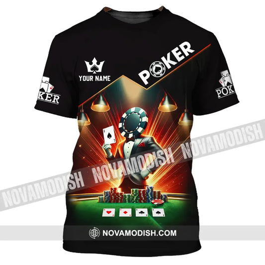 Unisex Shirt - Custom Text Poker T-Shirt / S T-Shirt