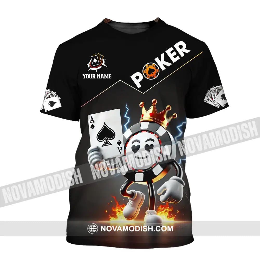 Unisex Shirt - Custom Text Poker T-Shirt / S T-Shirt