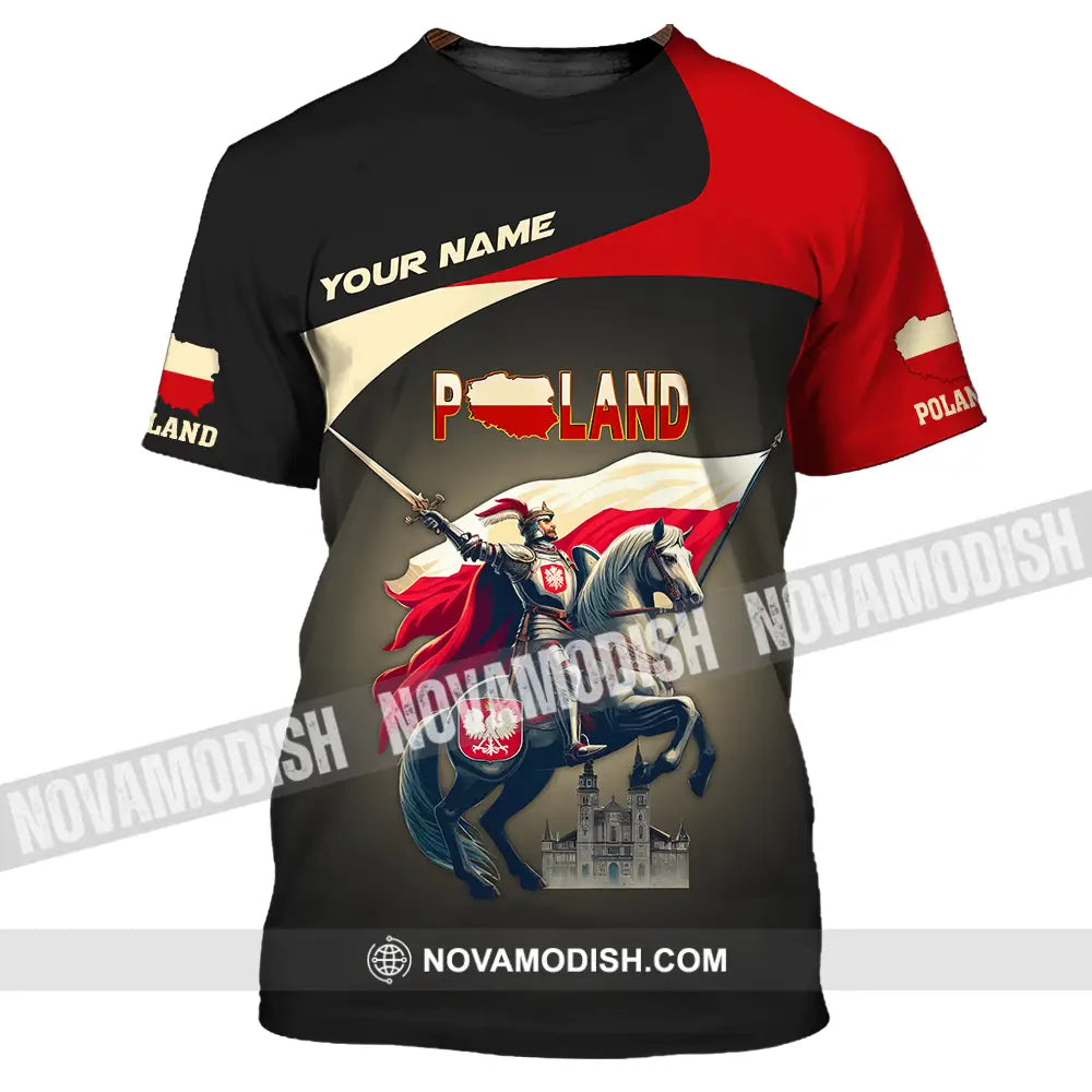 Unisex Shirt - Custom Text Poland T-Shirt / S T-Shirt