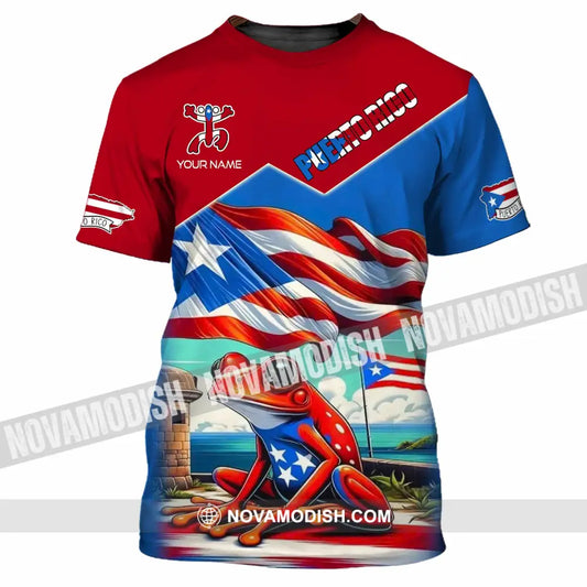 Unisex Shirt - Custom Text Shirt Puerto Rico Classic Shirt T-Shirt / S T-shirt