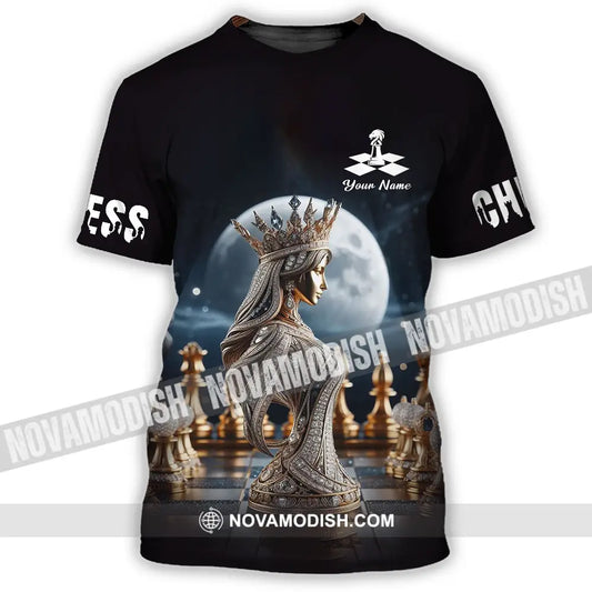 Unisex Shirt - Custom Text Shirt Queen Chess T-Shirt / S T-shirt