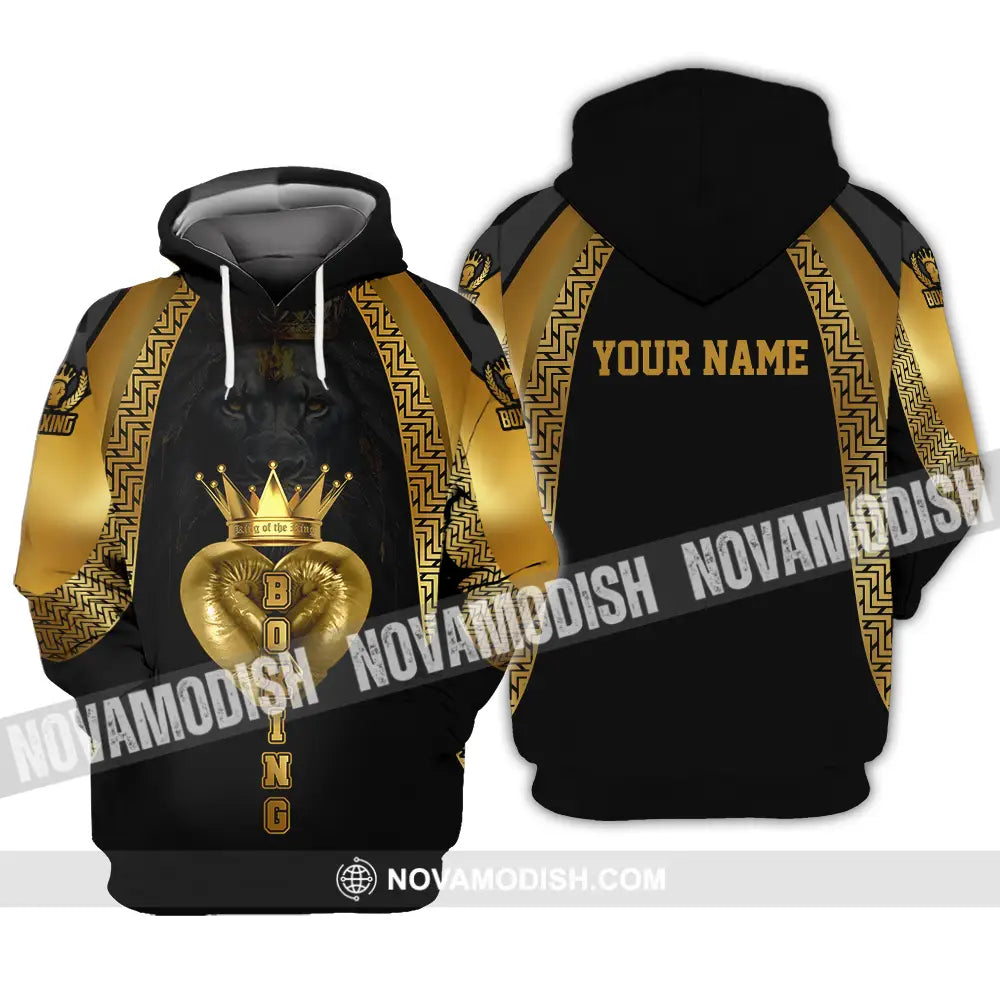 Unisex Shirt - Custom Text Shirt Royal Boxing Shirt Hoodie / S T-shirt