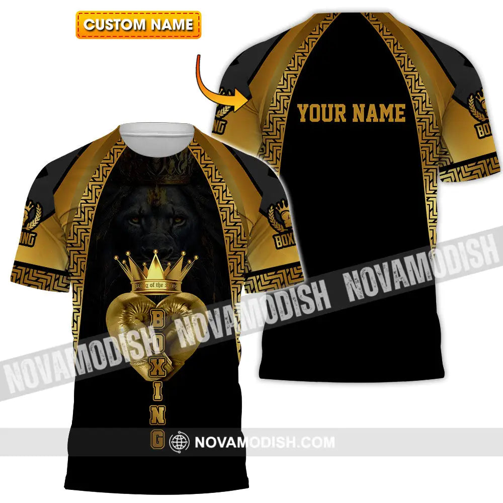 Unisex Shirt - Custom Text Shirt Royal Boxing Shirt T-shirt