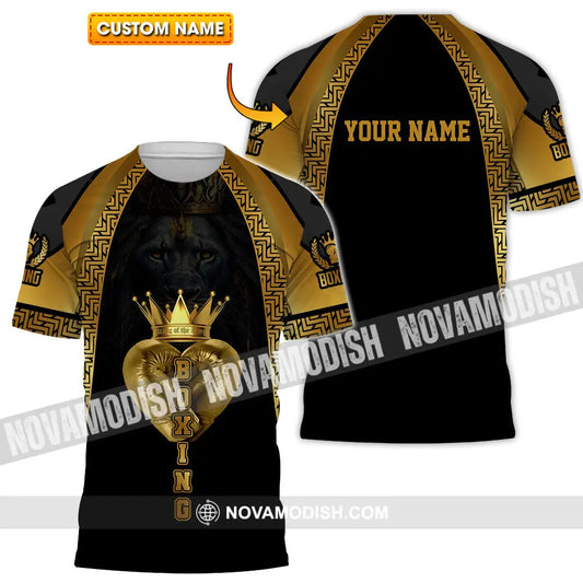 Unisex Shirt - Custom Text Shirt Royal Boxing Shirt T-shirt