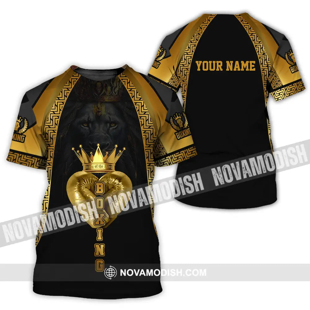 Unisex Shirt - Custom Text Shirt Royal Boxing Shirt T-Shirt / S T-shirt