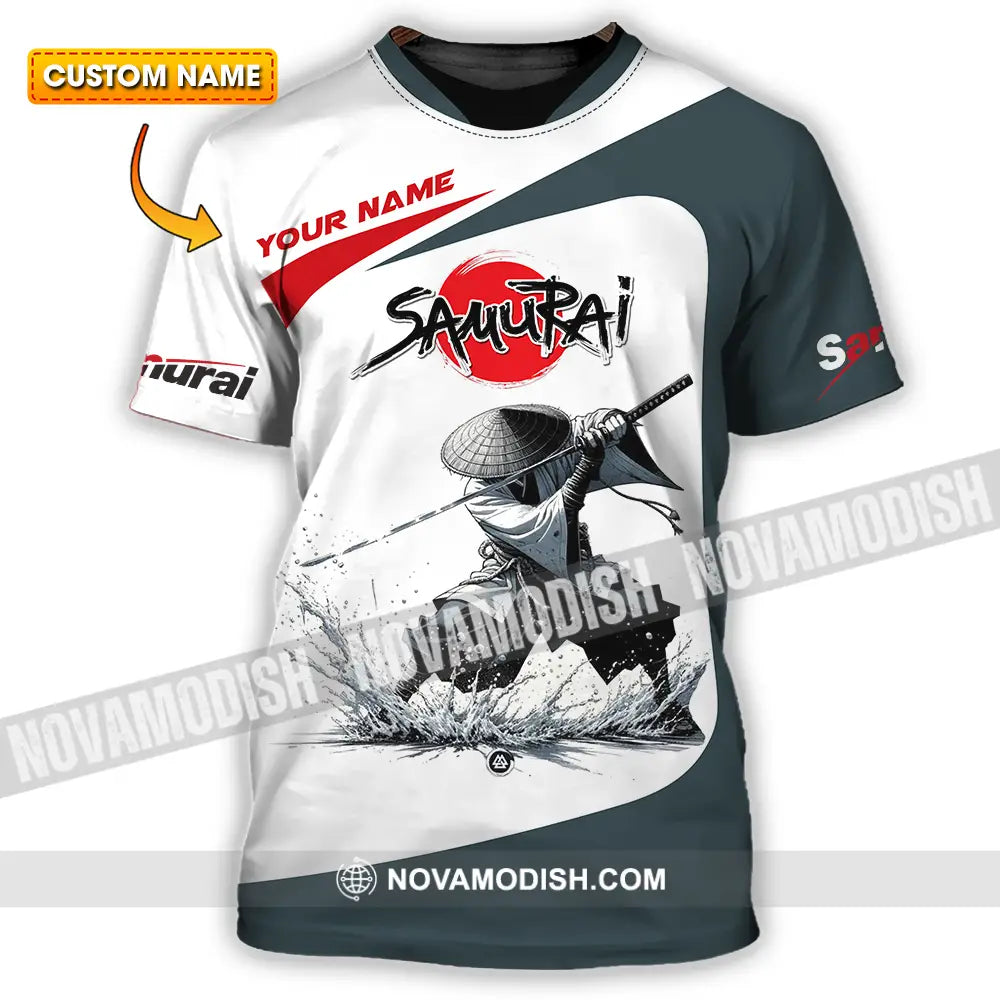 Unisex Shirt - Custom Text Shirt Samurai T-shirt