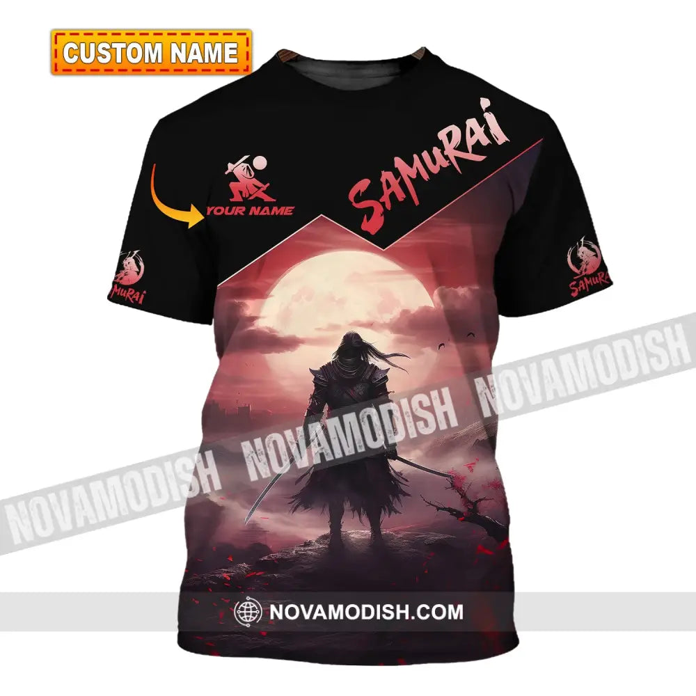 Unisex Shirt - Custom Text Samurai T-Shirt