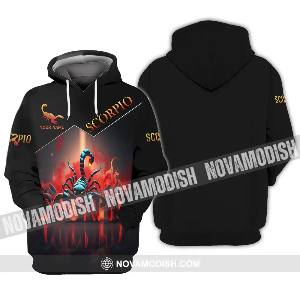 Unisex Shirt - Custom Text Shirt Scorpio Hoodie / S T-shirt
