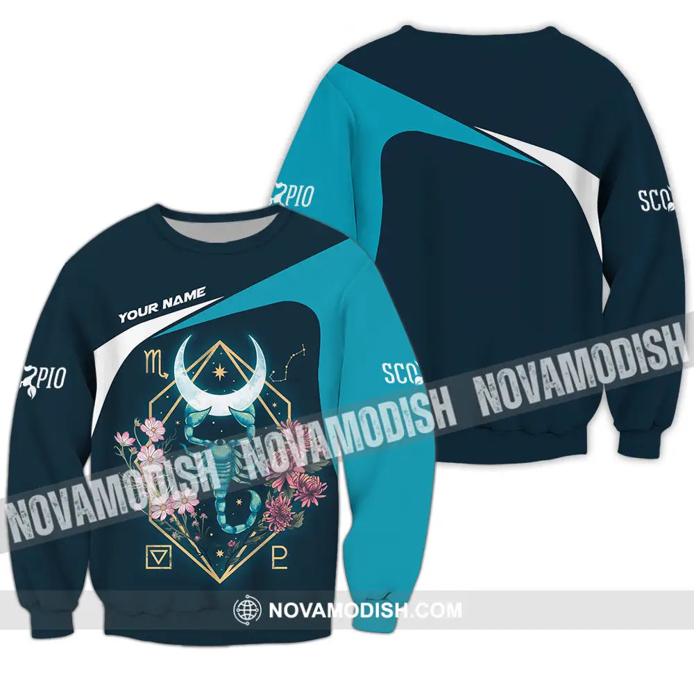 Unisex Shirt - Custom Text Shirt Scorpio Long Sleeve / S T-shirt