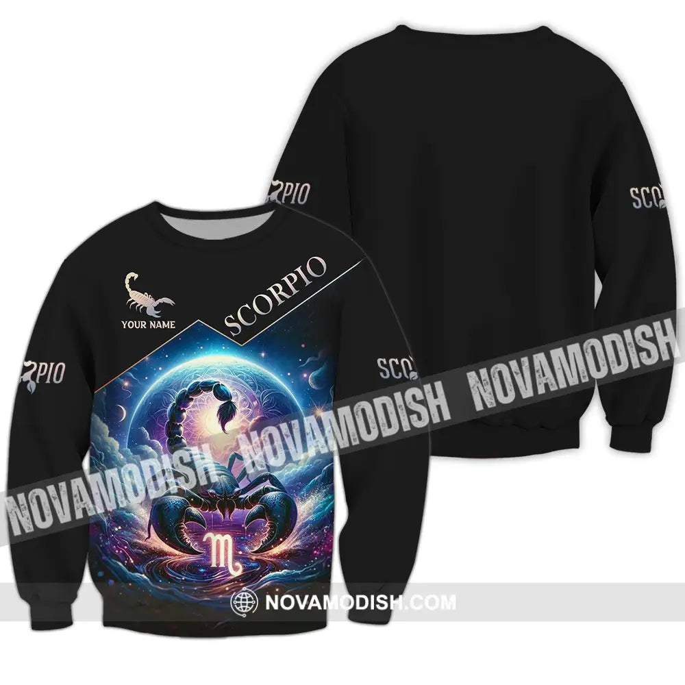 Unisex Shirt - Custom Text Shirt Scorpio Long Sleeve / S T-shirt