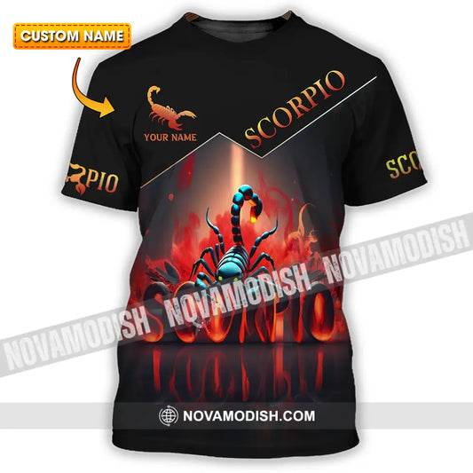 Unisex Shirt - Custom Text Shirt Scorpio T-shirt