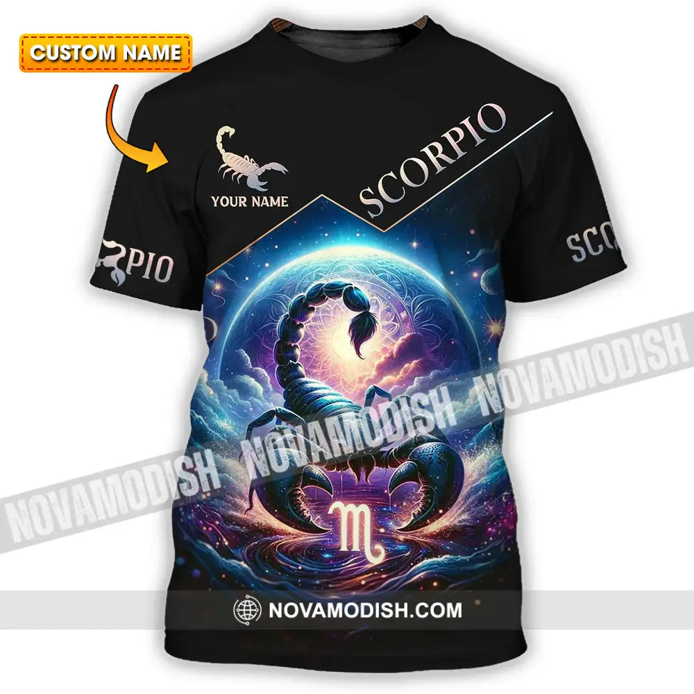 Unisex Shirt - Custom Text Shirt Scorpio T-shirt