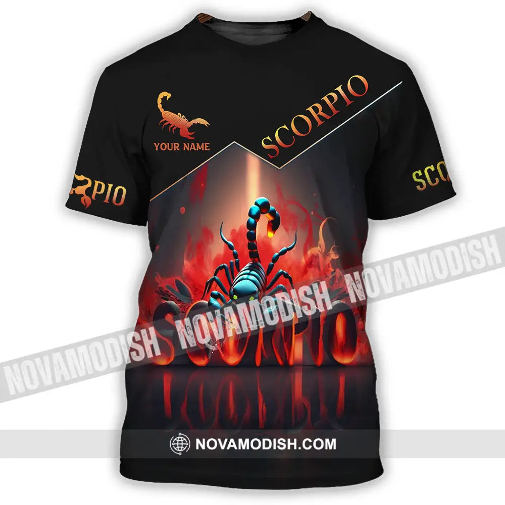 Unisex Shirt - Custom Text Shirt Scorpio T-Shirt / S T-shirt