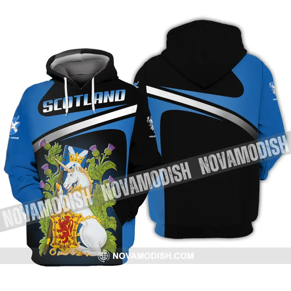 Unisex Shirt - Custom Text Shirt Scotland Shirt Hoodie / S T-shirt