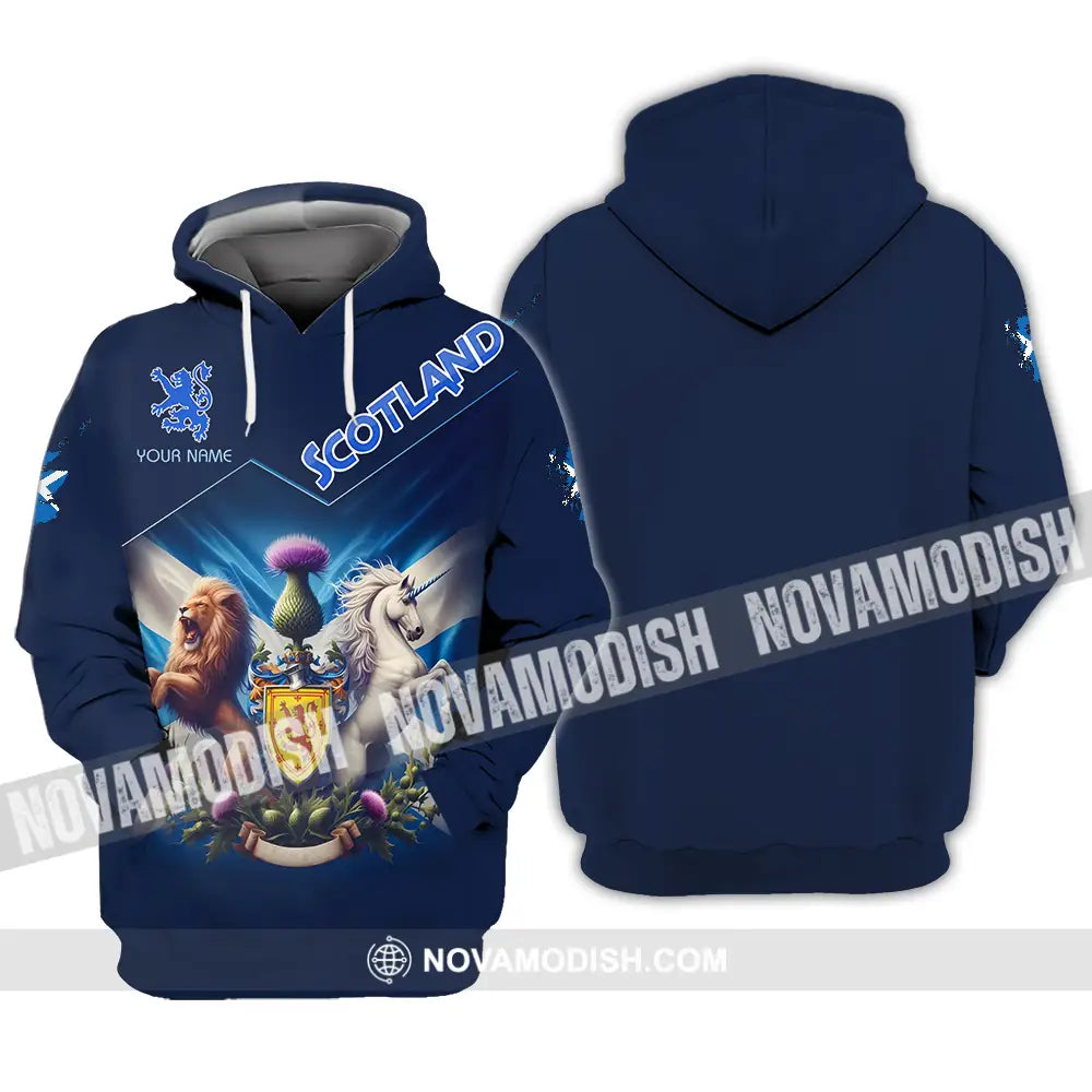 Unisex Shirt - Custom Text Shirt Scotland Shirt Hoodie / S T-shirt