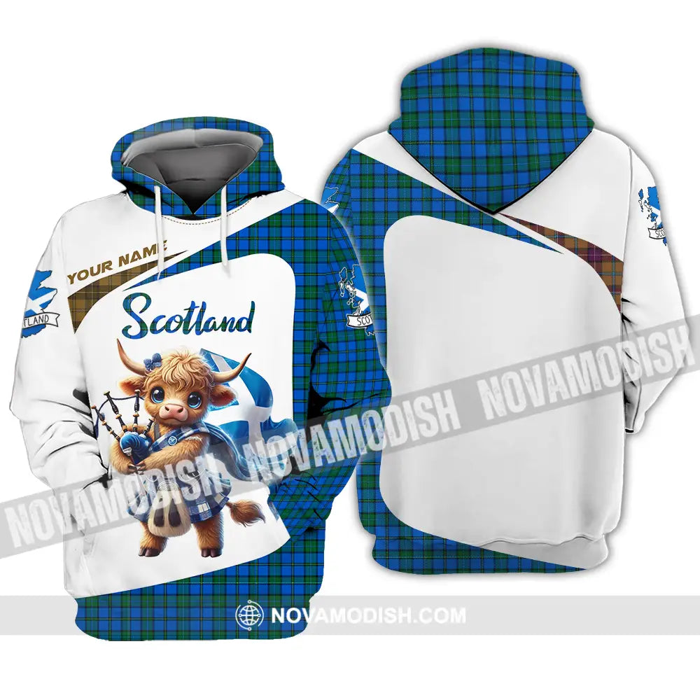 Unisex Shirt - Custom Text Scotland Hoodie / S T-Shirt