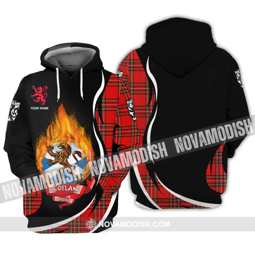 Unisex Shirt - Custom Text Shirt Scotland Shirt Hoodie / S T-shirt