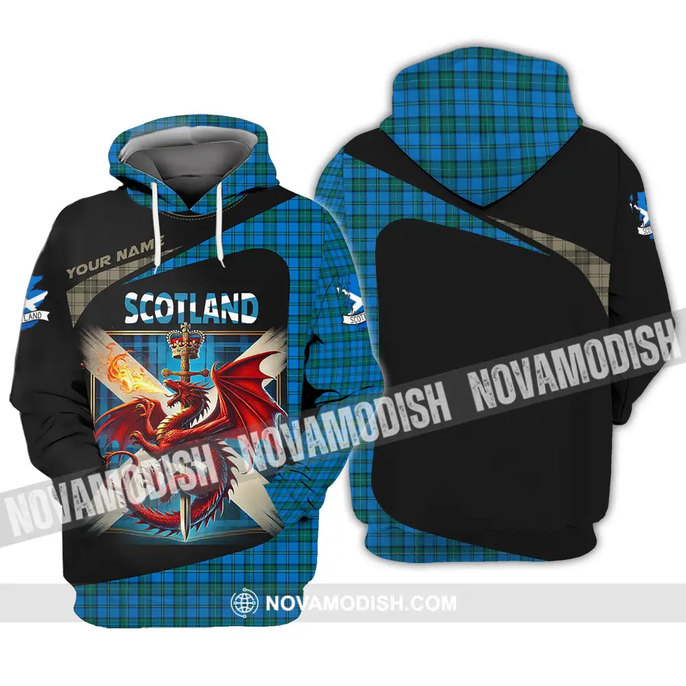 Unisex Shirt - Custom Text Shirt Scotland Shirt Hoodie / S T-shirt