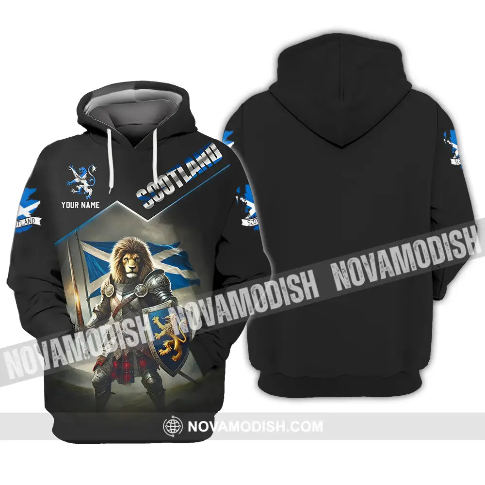 Unisex Shirt - Custom Text Shirt Scotland Hoodie / S T-shirt