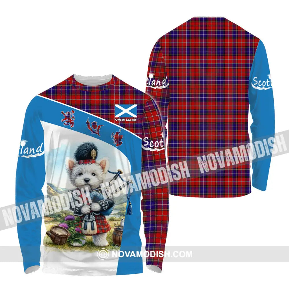 Unisex Shirt - Custom Text Shirt Scotland Shirt Long Sleeve Shirt / S T-shirt