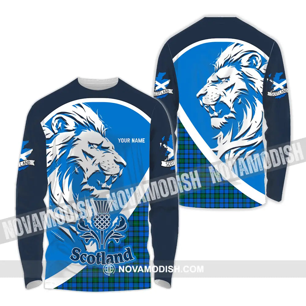 Unisex Shirt - Custom Text Shirt Scotland Shirt Long Sleeve Shirt / S T-shirt