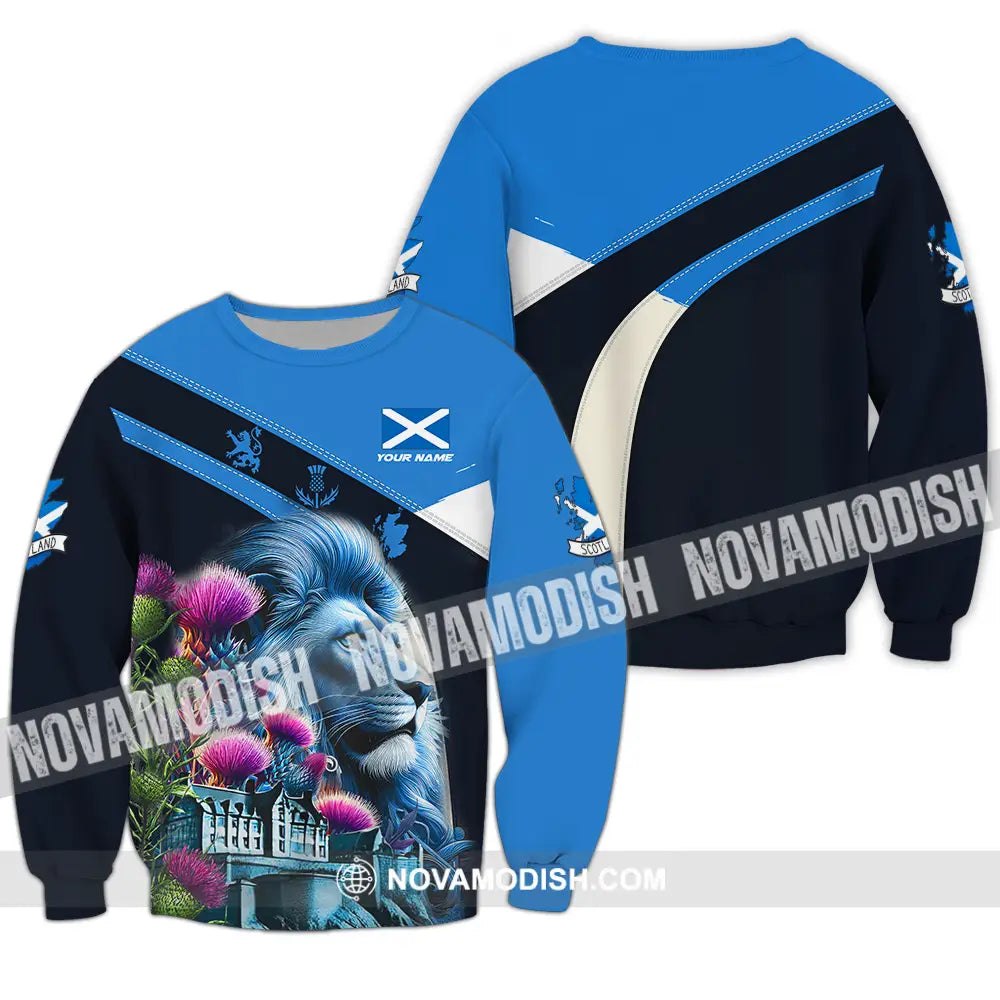 Unisex Shirt - Custom Text Shirt Scotland Shirt Long Sleeve / S T-shirt