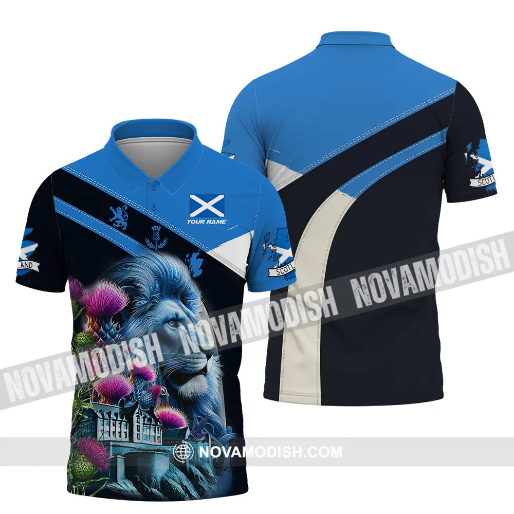 Unisex Shirt - Custom Text Shirt Scotland Shirt Polo Shirt / S T-shirt