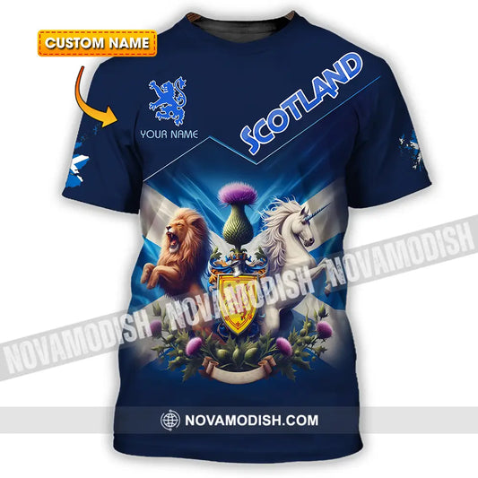 Unisex Shirt - Custom Text Shirt Scotland Shirt T-shirt