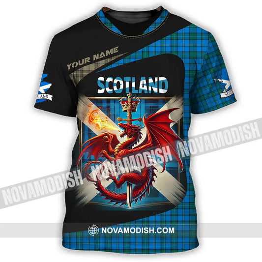 Unisex Shirt - Custom Text Shirt Scotland Shirt T-Shirt / S T-shirt