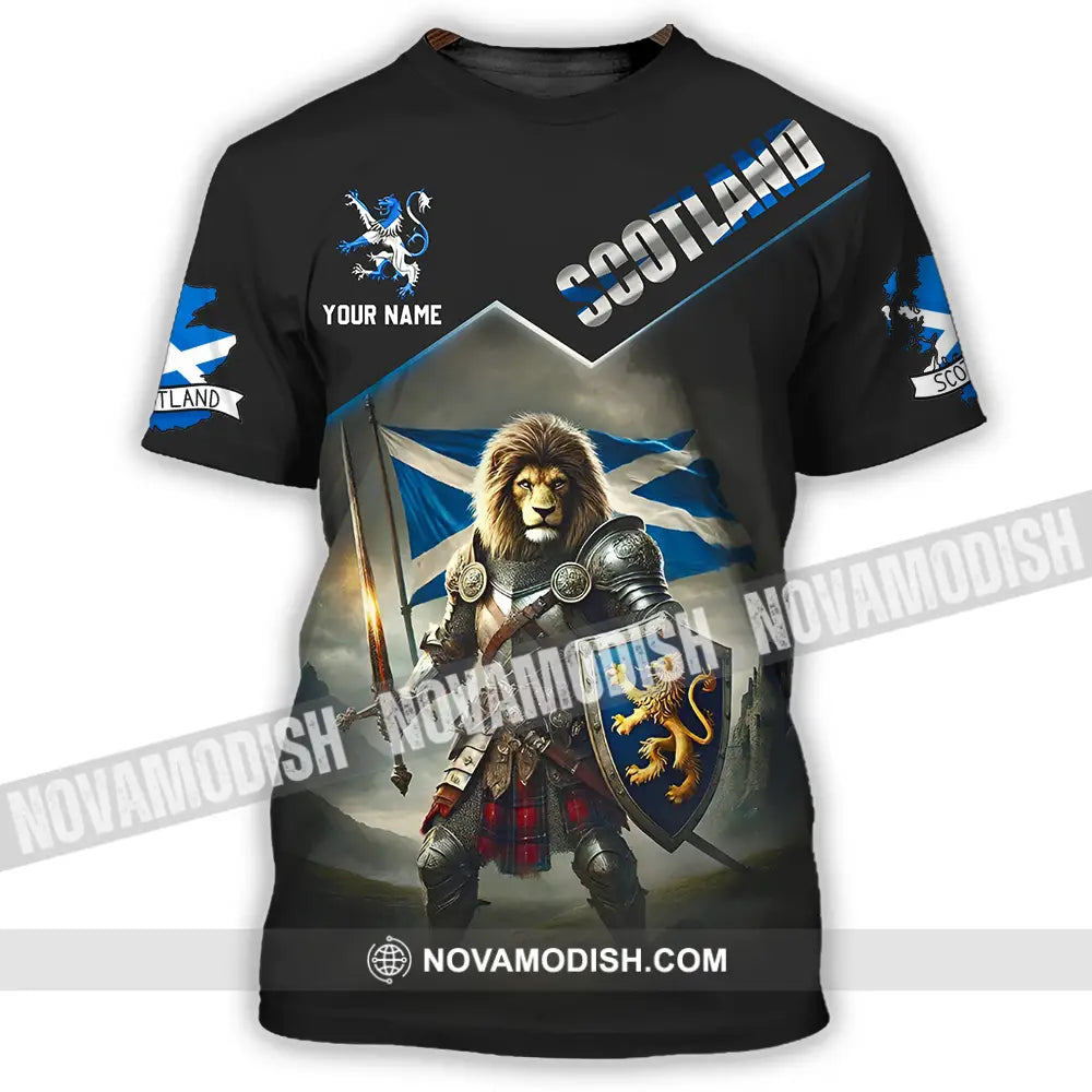 Unisex Shirt - Custom Text Shirt Scotland T-Shirt / S T-shirt